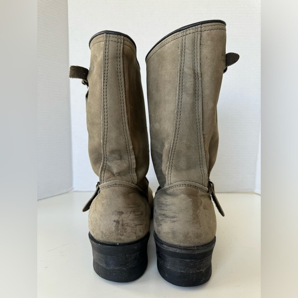 Vintage Nana Works Sonora Double H Leather Biker Moto Boots Men’s Size 9 - Picture 8 of 14